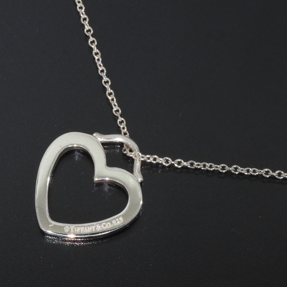 Tiffany Heart Pendant Necklace Silver - Picture 1 of 7